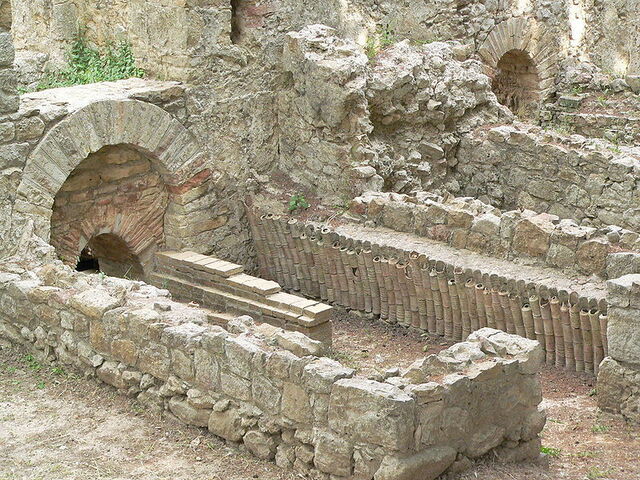 sauna van het oude romeinse huis