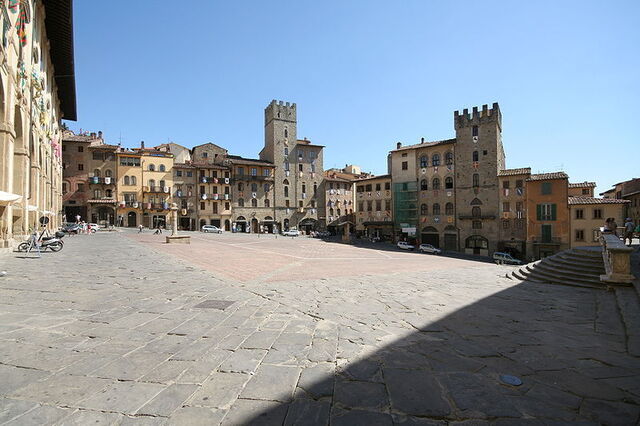 het stadje Arezzo