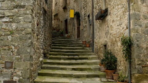 Straat in het centrum van Anghiari