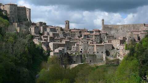 Het stadje Sorano