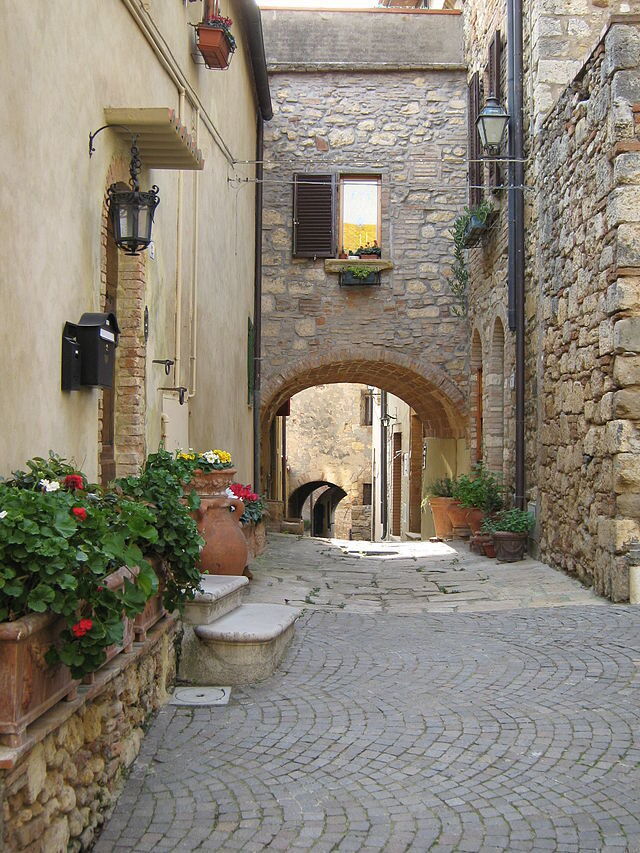 straatje in Bibbona