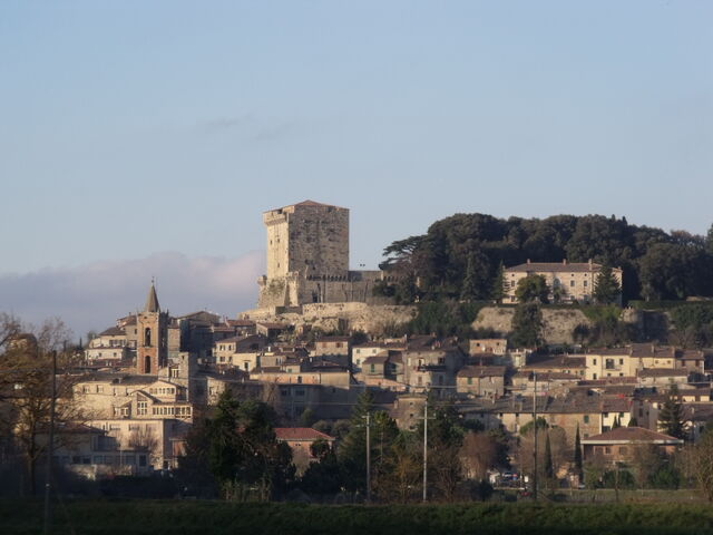 De skyline van Sarteano