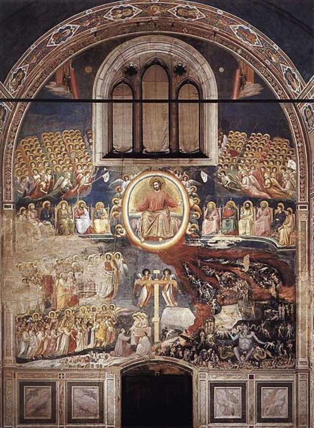 Giotto's fresco van het laatste oordeel