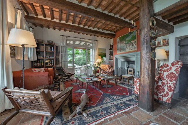 Villa Marlia, woonkamer