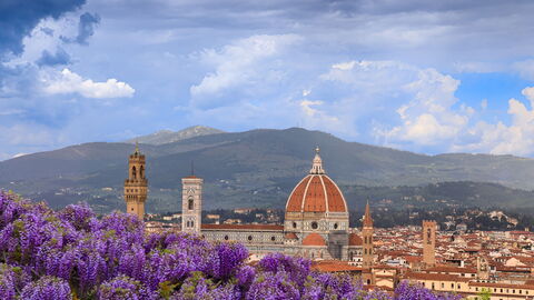Uitzicht vanaf de Bardini Tuinen
