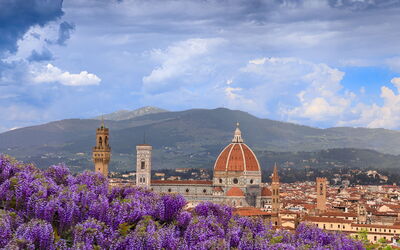 Uitzicht vanaf de Bardini Tuinen