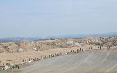 het landschap van de Accona woestijn