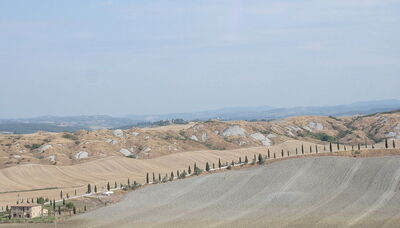 het landschap van de Accona woestijn