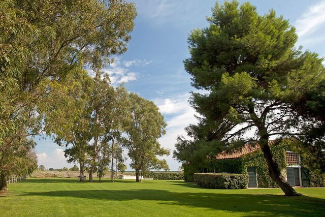 Tuin van vakantiehuis in Toscane