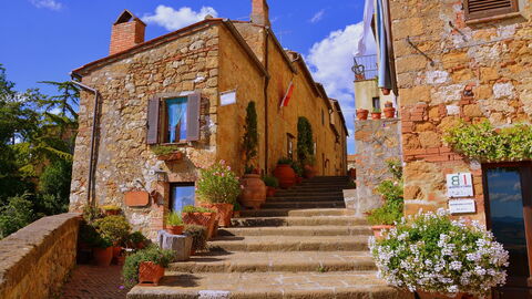 Straten in Pienza