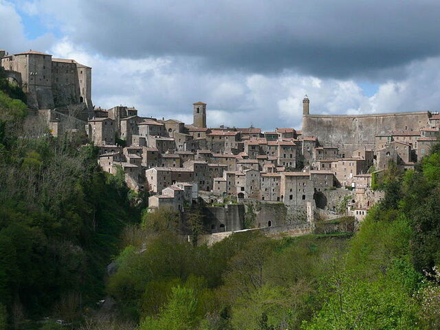 Uitzicht over Sorano