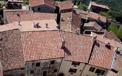 Luchtfoto van Capalbio