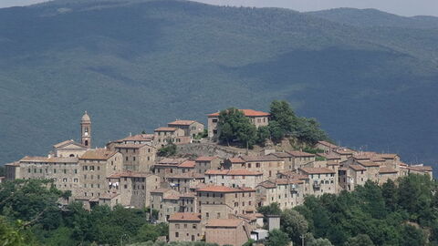 Zicht op Civitella Paganico