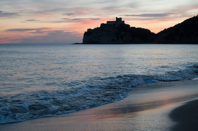 Een strand in het Maremma Regionaal Park