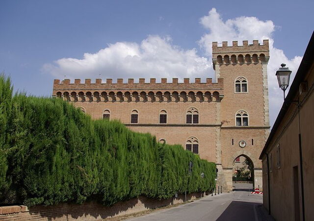 het gerestaureerde bolgheri kasteel