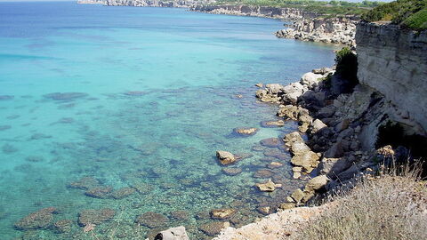 De zee rondom Pianosa