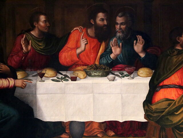 Het Laatste Avondmaal van Plautilla Nelli, detail