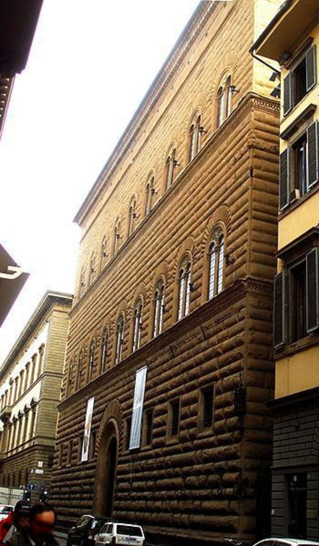 Voorkant van het Palazzo Strozzi