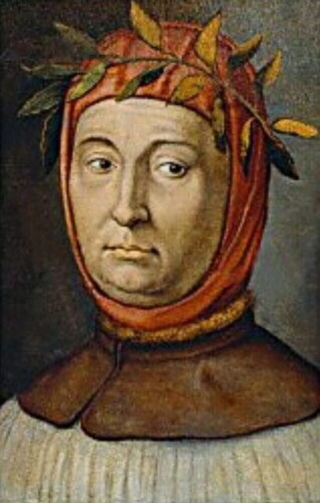 Schilderij van Petrarca