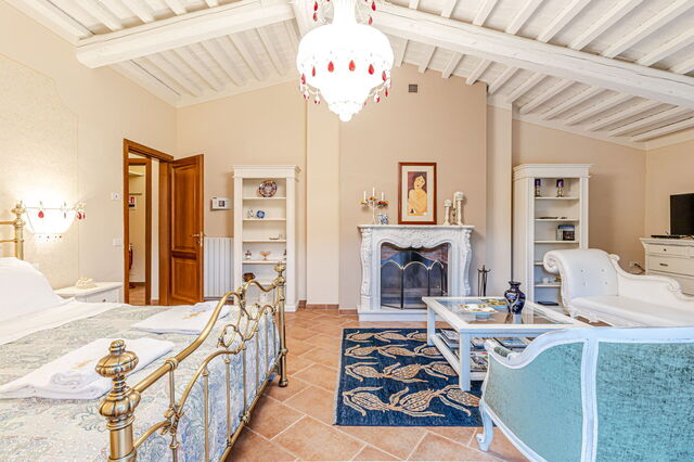 Villa La Cerbaina, slaapkamer