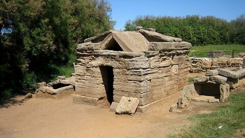 Populonia archeologische opgravingen