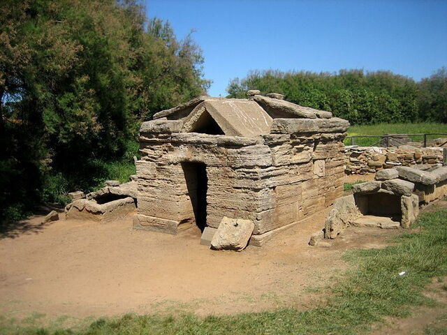 Populonia archeologische opgravingen