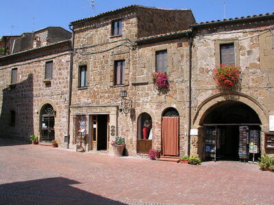 De stad Sovana in de Maremma