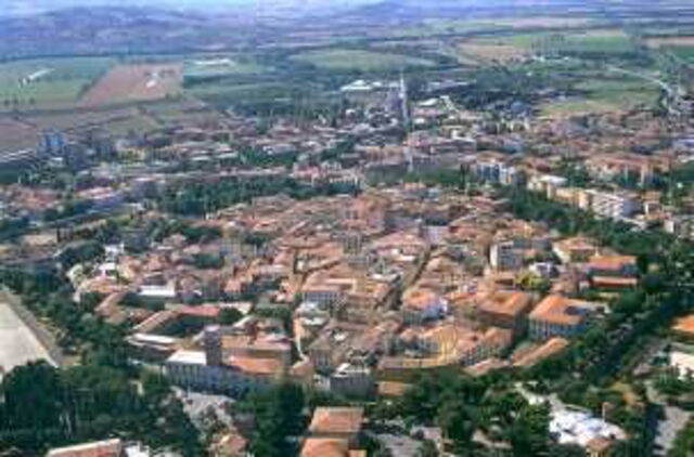 zicht vanaf de lucht op Grosseto