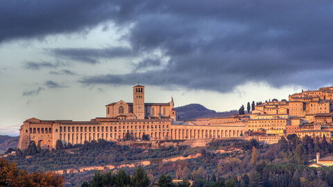 Het stadje Assisi