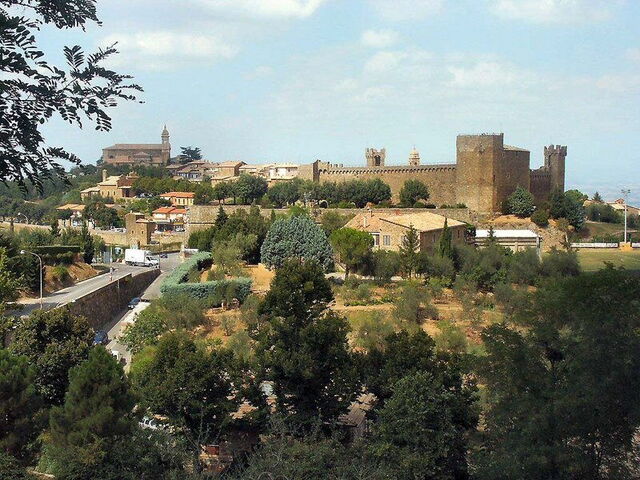 Zicht op Montalcino