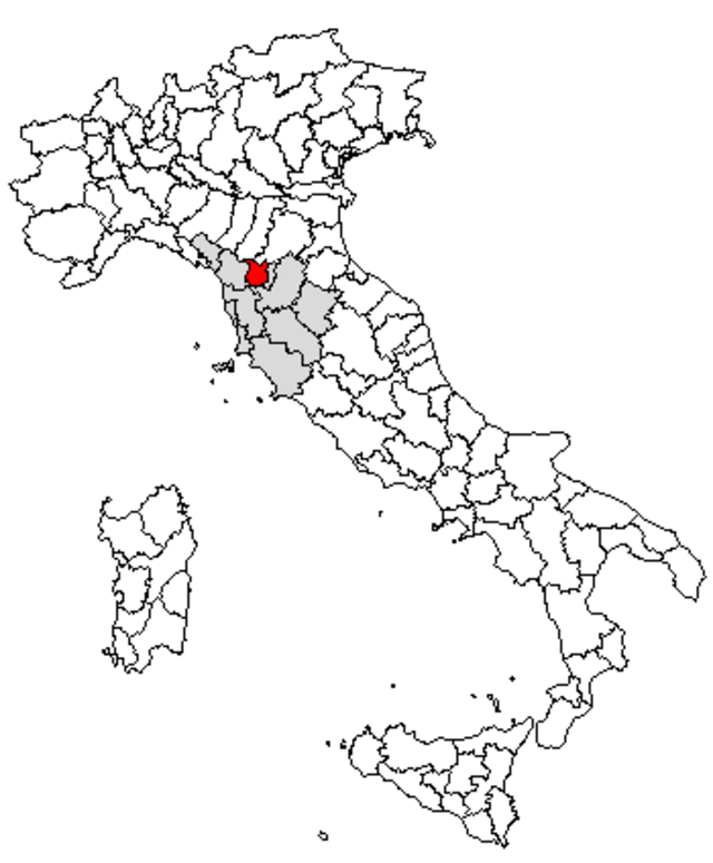 Kaart van Italië, Pistoia