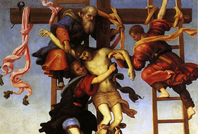 Afdaling van het kruis, Perugino