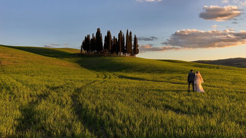 Huwelijk op platteland, Toscane