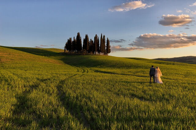 Huwelijk op platteland, Toscane
