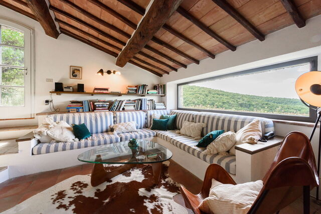 Villa Poggio La Croce, woonkamer