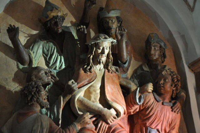 Kunst binnenin de hermitage San Vivaldo