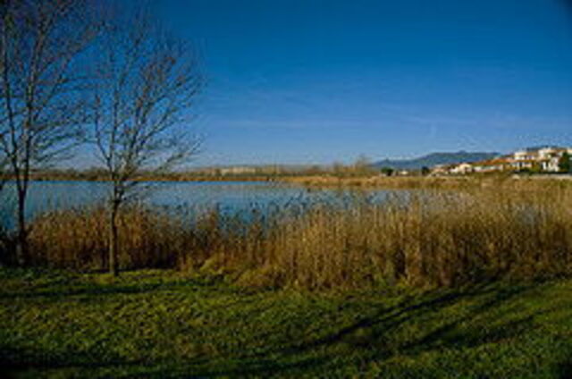 het meer braccini vlakbij pontedera