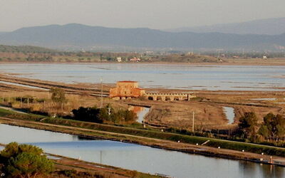Casa Rossa in landschap van Diaccia Botrona