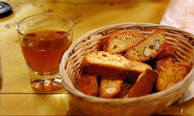 Biscotti and vino santo
