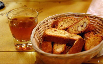 Biscotti and vino santo