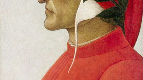 schilderij van Dante door Sandro Botticelli