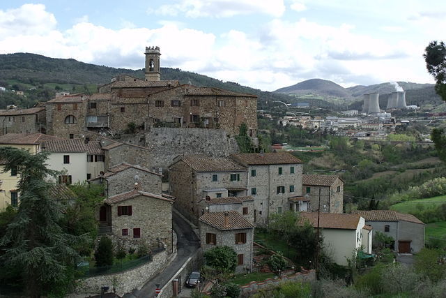 Uizicht op het Stadje Pomarance
