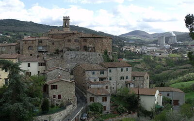 Uizicht op het Stadje Pomarance