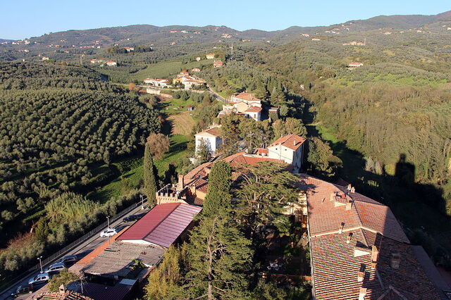 Zicht op de comune van Vinci