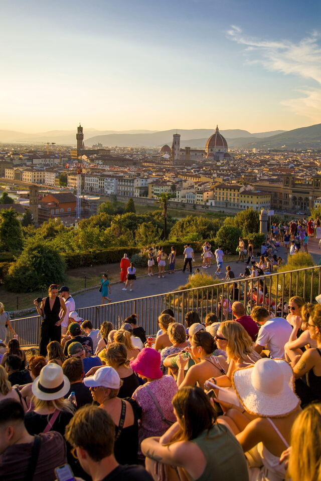 Piazzale Michelangelo, zonsondergang