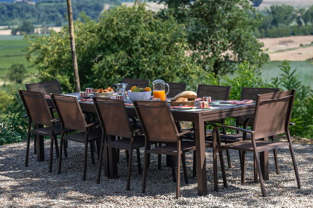 Al fresco dineren bij Villa Aiale