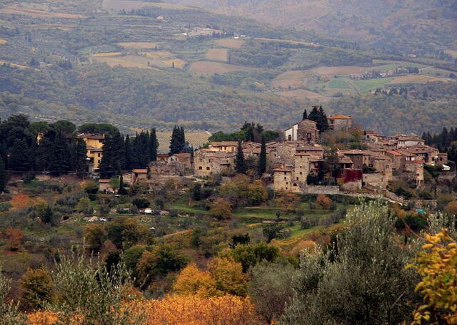 Het stadje Greve in Chianti