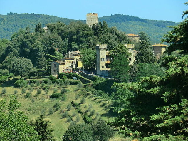 Zicht op Panzano in Chianti