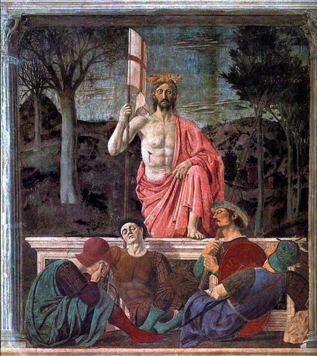 Piero's schilderij 'Verrijzing'