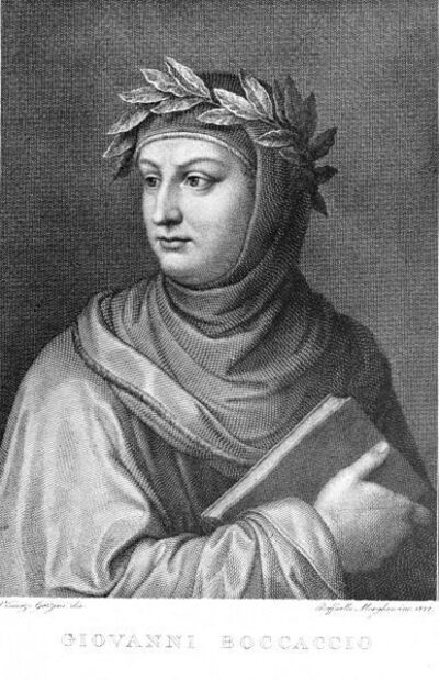 tekening van giovanni boccaccio